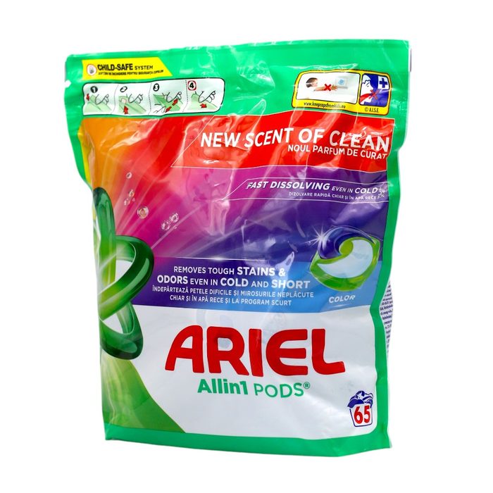 Гель-капсули для прання Ariel All in 1 Color 65 шт